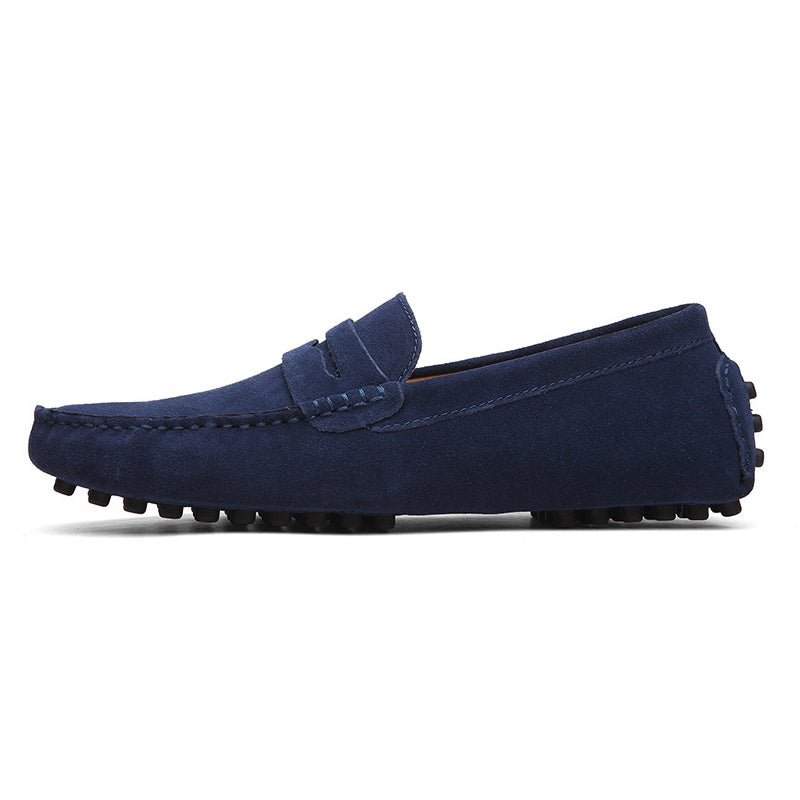 Arie - Marineblauwe suède heren Loafer
