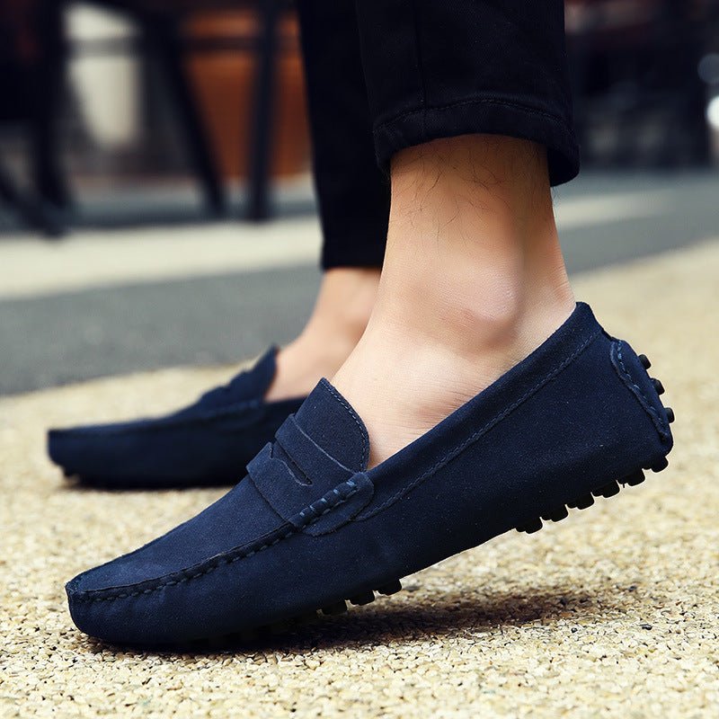 Arie - Marineblauwe suède heren Loafer