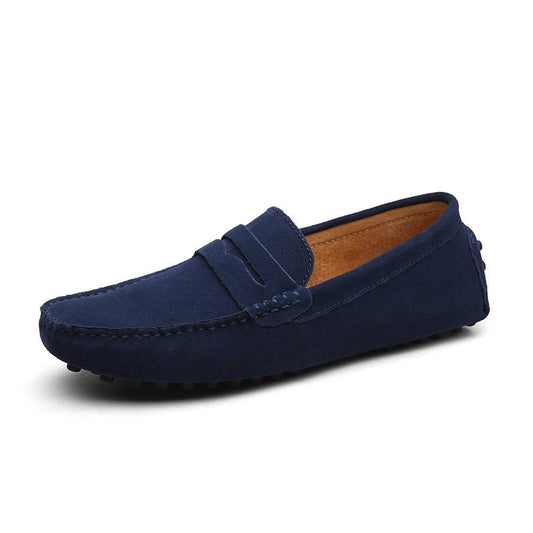 Arie - Marineblauwe suède heren Loafer